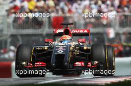 Romain Grosjean (FRA) Lotus F1 E22. 08.06.2014. Formula 1 World Championship, Rd 7, Canadian Grand Prix, Montreal, Canada, Race Day.