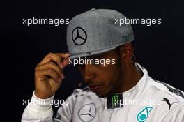 Lewis Hamilton (GBR) Mercedes AMG F1 in the FIA Press Conference. 07.06.2014. Formula 1 World Championship, Rd 7, Canadian Grand Prix, Montreal, Canada, Qualifying Day.