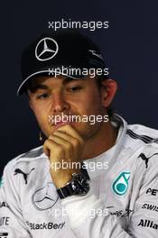 Nico Rosberg (GER) Mercedes AMG F1 in the FIA Press Conference. 07.06.2014. Formula 1 World Championship, Rd 7, Canadian Grand Prix, Montreal, Canada, Qualifying Day.