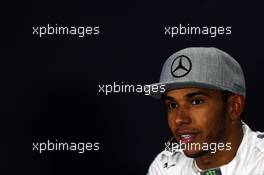 Lewis Hamilton (GBR) Mercedes AMG F1 in the FIA Press Conference. 07.06.2014. Formula 1 World Championship, Rd 7, Canadian Grand Prix, Montreal, Canada, Qualifying Day.