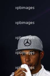 Lewis Hamilton (GBR) Mercedes AMG F1 in the FIA Press Conference. 07.06.2014. Formula 1 World Championship, Rd 7, Canadian Grand Prix, Montreal, Canada, Qualifying Day.