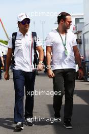 (L to R): Felipe Massa (BRA) Williams with his brother Dudu. 08.06.2014. Formula 1 World Championship, Rd 7, Canadian Grand Prix, Montreal, Canada, Race Day.