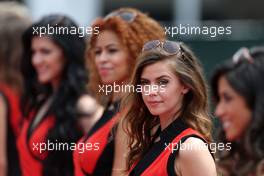 Grid girls 08.06.2014. Formula 1 World Championship, Rd 7, Canadian Grand Prix, Montreal, Canada, Race Day.