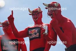 Red Bull fans. 08.06.2014. Formula 1 World Championship, Rd 7, Canadian Grand Prix, Montreal, Canada, Race Day.