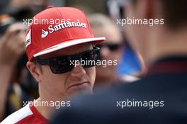 Kimi Raikkonen (FIN) Ferrari on the drivers parade. 08.06.2014. Formula 1 World Championship, Rd 7, Canadian Grand Prix, Montreal, Canada, Race Day.