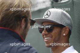 Lewis Hamilton (GBR) Mercedes AMG F1 on the drivers parade. 08.06.2014. Formula 1 World Championship, Rd 7, Canadian Grand Prix, Montreal, Canada, Race Day.