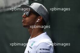 Lewis Hamilton (GBR) Mercedes AMG F1 on the drivers parade. 08.06.2014. Formula 1 World Championship, Rd 7, Canadian Grand Prix, Montreal, Canada, Race Day.