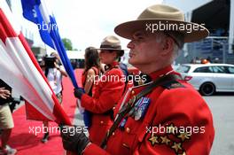 Soldiers on the drivers parade. 08.06.2014. Formula 1 World Championship, Rd 7, Canadian Grand Prix, Montreal, Canada, Race Day.