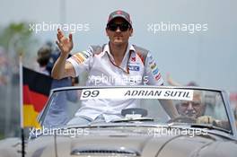 Adrian Sutil (GER) Sauber on the drivers parade. 08.06.2014. Formula 1 World Championship, Rd 7, Canadian Grand Prix, Montreal, Canada, Race Day.