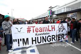 Fans of Lewis Hamilton (GBR), Mercedes AMG F1 Team  05.06.2014. Formula 1 World Championship, Rd 7, Canadian Grand Prix, Montreal, Canada, Preparation Day.