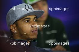 Lewis Hamilton (GBR) Mercedes AMG F1 in the FIA Press Conference. 05.06.2014. Formula 1 World Championship, Rd 7, Canadian Grand Prix, Montreal, Canada, Preparation Day.