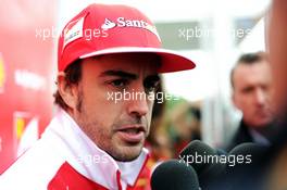 Fernando Alonso (ESP) Ferrari with the media. 05.06.2014. Formula 1 World Championship, Rd 7, Canadian Grand Prix, Montreal, Canada, Preparation Day.
