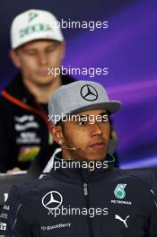 Lewis Hamilton (GBR) Mercedes AMG F1 in the FIA Press Conference. 05.06.2014. Formula 1 World Championship, Rd 7, Canadian Grand Prix, Montreal, Canada, Preparation Day.