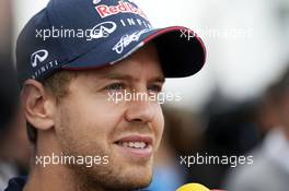 Sebastian Vettel (GER) Red Bull Racing. 05.06.2014. Formula 1 World Championship, Rd 7, Canadian Grand Prix, Montreal, Canada, Preparation Day.