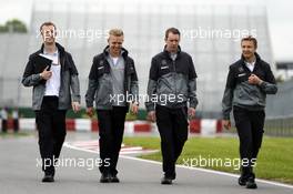 Kevin Magnussen (DEN) McLaren walks the circuit. 05.06.2014. Formula 1 World Championship, Rd 7, Canadian Grand Prix, Montreal, Canada, Preparation Day.