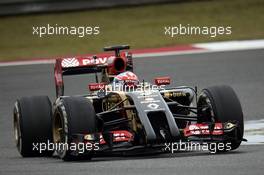 Romain Grosjean (FRA) Lotus F1 E22. 18.04.2014. Formula 1 World Championship, Rd 4, Chinese Grand Prix, Shanghai, China, Practice Day.