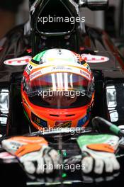 Sergio Perez (MEX), Sahara Force India  18.04.2014. Formula 1 World Championship, Rd 4, Chinese Grand Prix, Shanghai, China, Practice Day.