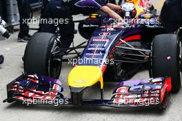 Daniel Ricciardo (AUS) Red Bull Racing RB10 front wing. 18.04.2014. Formula 1 World Championship, Rd 4, Chinese Grand Prix, Shanghai, China, Practice Day.