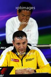 Rob White (GBR) Renault Sport Deputy Managing Director (Technical) in the FIA Press Conference. 18.04.2014. Formula 1 World Championship, Rd 4, Chinese Grand Prix, Shanghai, China, Practice Day.