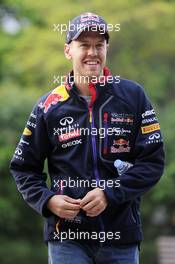 Sebastian Vettel (GER) Red Bull Racing. 18.04.2014. Formula 1 World Championship, Rd 4, Chinese Grand Prix, Shanghai, China, Practice Day.