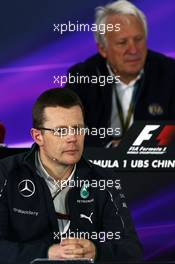Andy Cowell (GBR) Mercedes-Benz High Performance Powertrains Managing Director in the FIA Press Conference. 18.04.2014. Formula 1 World Championship, Rd 4, Chinese Grand Prix, Shanghai, China, Practice Day.