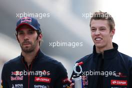 Jean-Eric Vergne (FRA), Scuderia Toro Rosso  and Daniil Kvyat (RUS), Scuderia Toro Rosso  18.04.2014. Formula 1 World Championship, Rd 4, Chinese Grand Prix, Shanghai, China, Practice Day.