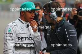 Lewis Hamilton (GBR) Mercedes AMG F1 on the grid. 20.04.2014. Formula 1 World Championship, Rd 4, Chinese Grand Prix, Shanghai, China, Race Day.