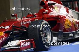 The Ferrari F14-T of Fernando Alonso (ESP) Ferrari in parc ferme. 20.04.2014. Formula 1 World Championship, Rd 4, Chinese Grand Prix, Shanghai, China, Race Day.