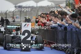 Nico Rosberg (GER) Mercedes AMG F1 W05 in parc ferme. 20.04.2014. Formula 1 World Championship, Rd 4, Chinese Grand Prix, Shanghai, China, Race Day.