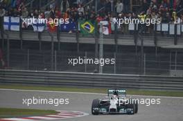 Lewis Hamilton (GBR) Mercedes AMG F1 W05. 20.04.2014. Formula 1 World Championship, Rd 4, Chinese Grand Prix, Shanghai, China, Race Day.