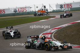 Sergio Perez (MEX) Sahara Force India F1 VJM07. 20.04.2014. Formula 1 World Championship, Rd 4, Chinese Grand Prix, Shanghai, China, Race Day.