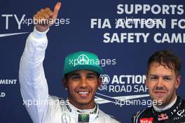 Lewis Hamilton (GBR), Mercedes AMG F1 Team and Sebastian Vettel (GER), Red Bull Racing  19.04.2014. Formula 1 World Championship, Rd 4, Chinese Grand Prix, Shanghai, China, Qualifying Day.