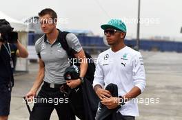 Lewis Hamilton (GBR) Mercedes AMG F1. 17.04.2014. Formula 1 World Championship, Rd 4, Chinese Grand Prix, Shanghai, China, Preparation Day.