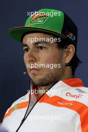 Sergio Perez (MEX), Sahara Force India  17.04.2014. Formula 1 World Championship, Rd 4, Chinese Grand Prix, Shanghai, China, Preparation Day.