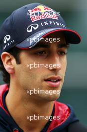 Daniel Ricciardo (AUS) Red Bull Racing. 17.04.2014. Formula 1 World Championship, Rd 4, Chinese Grand Prix, Shanghai, China, Preparation Day.