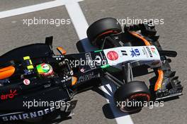 Sergio Perez (MEX) Sahara Force India F1 VJM07. 09.05.2014. Formula 1 World Championship, Rd 5, Spanish Grand Prix, Barcelona, Spain, Practice Day.