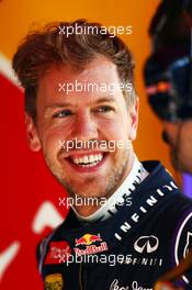 Sebastian Vettel (GER) Red Bull Racing. 09.05.2014. Formula 1 World Championship, Rd 5, Spanish Grand Prix, Barcelona, Spain, Practice Day.