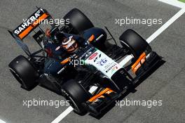 Nico Hulkenberg (GER) Sahara Force India F1 VJM07. 09.05.2014. Formula 1 World Championship, Rd 5, Spanish Grand Prix, Barcelona, Spain, Practice Day.