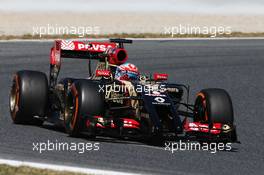 Romain Grosjean (FRA) Lotus F1 E22. 09.05.2014. Formula 1 World Championship, Rd 5, Spanish Grand Prix, Barcelona, Spain, Practice Day.