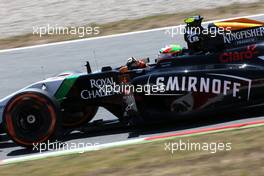 Sergio Perez (MEX), Sahara Force India  09.05.2014. Formula 1 World Championship, Rd 5, Spanish Grand Prix, Barcelona, Spain, Practice Day.
