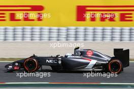 Giedo van der Garde (NLD) Sauber C33 Reserve Driver. 09.05.2014. Formula 1 World Championship, Rd 5, Spanish Grand Prix, Barcelona, Spain, Practice Day.