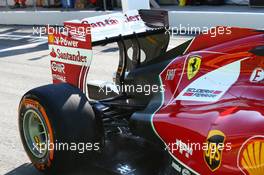 Fernando Alonso (ESP) Ferrari F14-T rear wing. 09.05.2014. Formula 1 World Championship, Rd 5, Spanish Grand Prix, Barcelona, Spain, Practice Day.