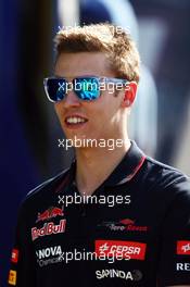 Daniil Kvyat (RUS) Scuderia Toro Rosso. 09.05.2014. Formula 1 World Championship, Rd 5, Spanish Grand Prix, Barcelona, Spain, Practice Day.