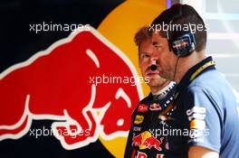 Sebastian Vettel (GER) Red Bull Racing with Guillaume Rocquelin (ITA) Red Bull Racing Race Engineer. 09.05.2014. Formula 1 World Championship, Rd 5, Spanish Grand Prix, Barcelona, Spain, Practice Day.
