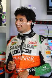 Sergio Perez (MEX) Sahara Force India F1. 11.05.2014. Formula 1 World Championship, Rd 5, Spanish Grand Prix, Barcelona, Spain, Race Day.