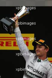 2nd place Nico Rosberg (GER) Mercedes AMG F1 W05. 11.05.2014. Formula 1 World Championship, Rd 5, Spanish Grand Prix, Barcelona, Spain, Race Day.
