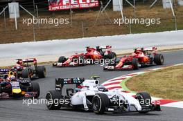 Valtteri Bottas (FIN) Williams FW36. 11.05.2014. Formula 1 World Championship, Rd 5, Spanish Grand Prix, Barcelona, Spain, Race Day.