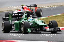 Marcus Ericsson (SWE) Caterham CT05. 11.05.2014. Formula 1 World Championship, Rd 5, Spanish Grand Prix, Barcelona, Spain, Race Day.