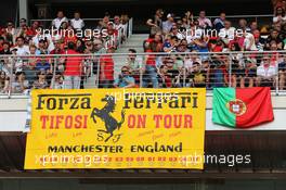 Ferrari banner. 11.05.2014. Formula 1 World Championship, Rd 5, Spanish Grand Prix, Barcelona, Spain, Race Day.