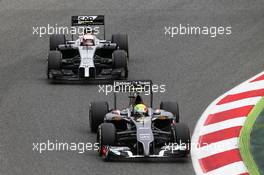 Esteban Gutierrez (MEX) Sauber C33. 11.05.2014. Formula 1 World Championship, Rd 5, Spanish Grand Prix, Barcelona, Spain, Race Day.
